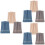 9Pcs Absorbent Cotton Towels Assorted Colors Soft Face and Bath Towels 7