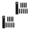20Pcs Outdoor Fire Starter Tools Steel Serrated Fire Kit Black 5