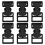 12Pcs Durable Black Metal Buckles for Webbing Straps and Backpack Use 2