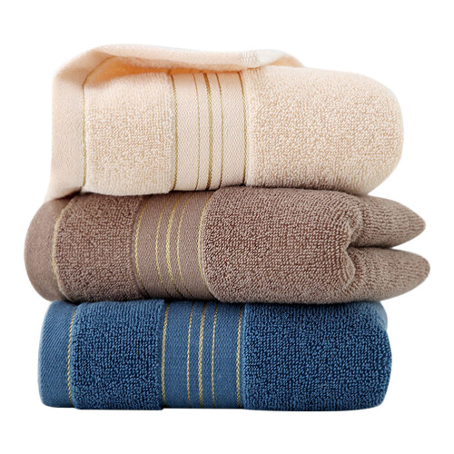 9Pcs Absorbent Cotton Towels Assorted Colors Soft Face and Bath Towels 1