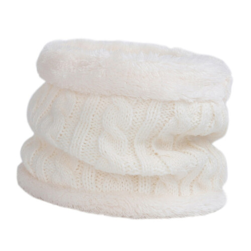 3Stk Weißer Kinder Winterschal Warm Vielseitig