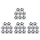 32Pièces Foosball Hips Assorties Accessoires Mini Jeu De Table 7