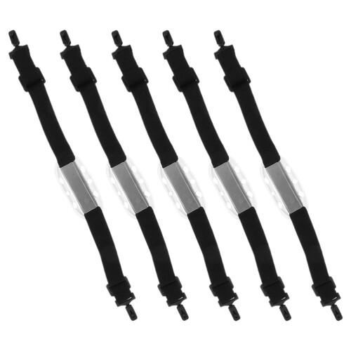25Stk Mehrfarbige Universal Helmriemen Mit Elastischem Kinnschutz 2