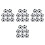32Pièces Foosball Hips Assorties Accessoires Mini Jeu De Table 3