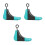 3St Plastic Schoenstrekkers Multikleur Comfort En 5