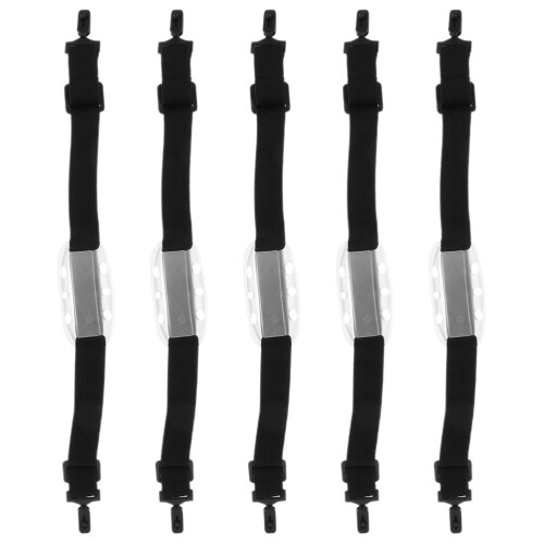25Stk Mehrfarbige Universal Helmriemen Mit Elastischem Kinnschutz 1