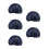 30Stk Wiederverwendbare Chefhauben Mesh Baumwollmischung Navy 4