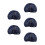30Stk Wiederverwendbare Chefhauben Mesh Baumwollmischung Navy 9