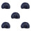 30Stk Wiederverwendbare Chefhauben Mesh Baumwollmischung Navy 5