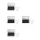 4Stk Portable Makeup Palette Schwarz Mit 3 Fächern Und Pinselhalter 9