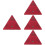 4Pièces Triangles D'avertissement Auto Rouge Plastique Résistant Temps 7