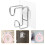 2Pièces Support Crochet Siège Pot Enfant Acier Pour Mur Plat 1