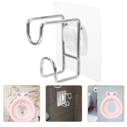 2Pièces Support Crochet Siège Pot Enfant Acier Pour Mur Plat