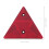 4Pièces Triangles D'avertissement Auto Rouge Plastique Résistant Temps 10
