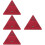 4Pièces Triangles D'avertissement Auto Rouge Plastique Résistant Temps 8