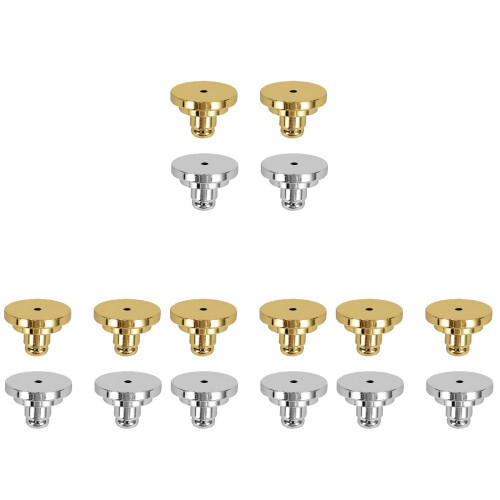 16Pièces Supports Boucles D'oreilles Anti-Bruit Petits Multicolores 2