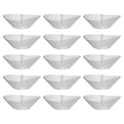 60Pcs Easy Clean Stainless Steel Range Hood Grease Mesh Filter Silver