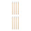 8Pièces Manche Bambou Naturel Pour Art Beige 4
