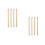 8Pièces Manche Bambou Naturel Pour Art Beige 7