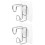 2Pièces Support Crochet Siège Pot Enfant Acier Pour Mur Plat 7
