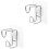 2Pièces Support Crochet Siège Pot Enfant Acier Pour Mur Plat 5