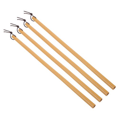 8Pièces Manche Bambou Naturel Pour Art Beige