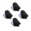 4Paires Hiver Soie Coton Étanches Protection Noir 9