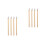 8Pièces Manche Bambou Naturel Pour Art Beige 6