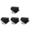 4Paires Hiver Soie Coton Étanches Protection Noir 5