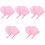 10Pièces Moufle De Luxe En Peluche Rose Pour Lotion 5