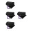 4Paires Hiver Soie Coton Étanches Protection Noir 7