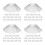 60Pcs Easy Clean Stainless Steel Range Hood Grease Mesh Filter Silver 8