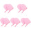 10Pièces Moufle De Luxe En Peluche Rose Pour Lotion 4