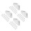 60Pcs Easy Clean Stainless Steel Range Hood Grease Mesh Filter Silver 3
