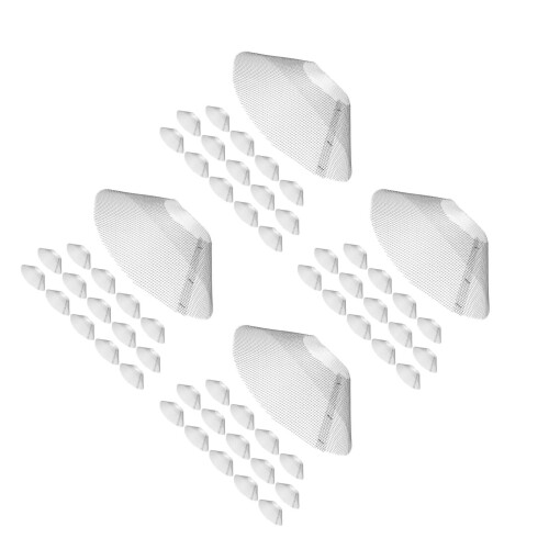 60Pcs Easy Clean Stainless Steel Range Hood Grease Mesh Filter Silver 2