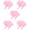 10Pièces Moufle De Luxe En Peluche Rose Pour Lotion 10