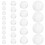 4Pièces Demi-Perles Résine Transparentes Pour Scrapbooking 1
