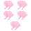 10Pièces Moufle De Luxe En Peluche Rose Pour Lotion 9
