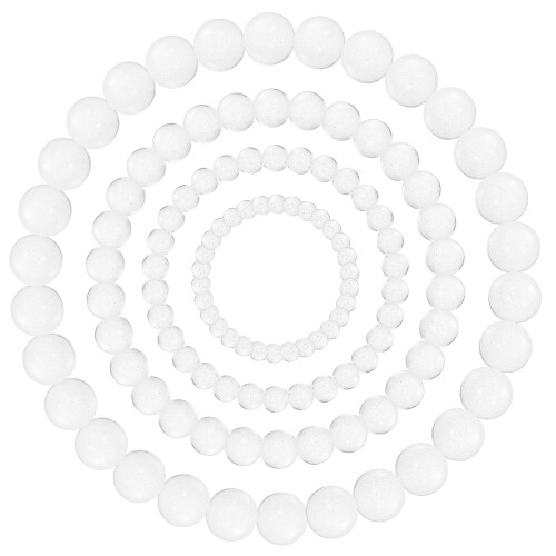 4Pièces Demi-Perles Résine Transparentes Pour Scrapbooking 1