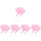 10Pièces Moufle De Luxe En Peluche Rose Pour Lotion 7