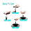 2Pièces Balance Portable ABS Noir LCD Suspendue Pour Usage Voyage 3