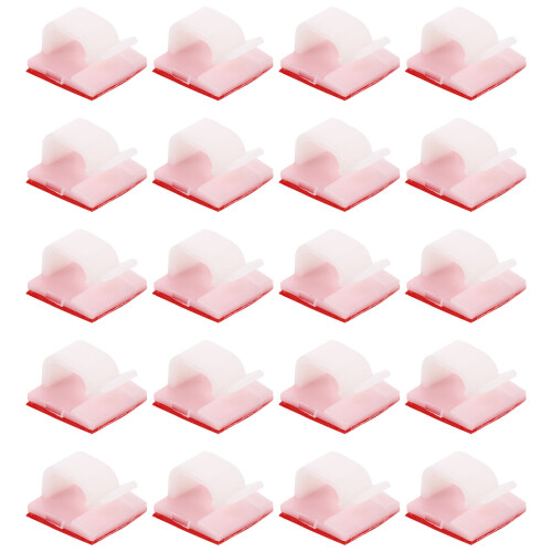 40Pièces Clips De Câble Autoadhésifs En Plastique Pour Maison