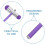 3Pièces Marteau Diagnostic Polyvalent Violet ABS Pour Examens Médicaux 8
