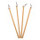8Pièces Manche Bambou Naturel Pour Art Beige 2