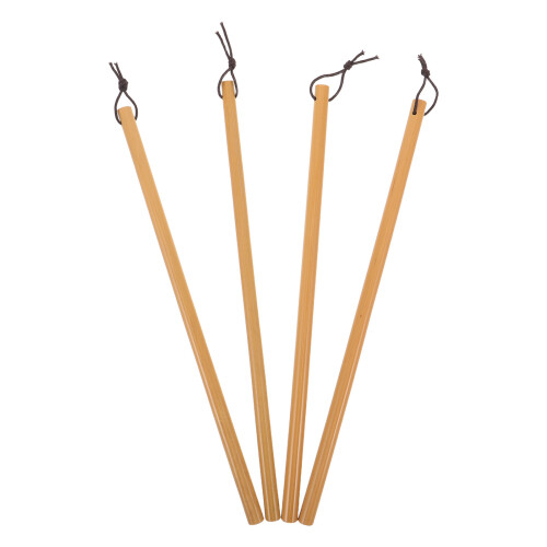 8Pièces Manche Bambou Naturel Pour Art Beige 1