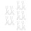 5Paires -Flûte Bureau Double Couche Rangement Compact 5