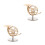 2Pièces Miniature Cor D'harmonie En Décor Maison Délicat 5