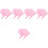10Pièces Moufle De Luxe En Peluche Rose Pour Lotion 6
