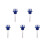 5Pièces Niveau Huile Aluminium Bleu Réparation Précise 6