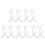 5Paires -Flûte Bureau Double Couche Rangement Compact 7